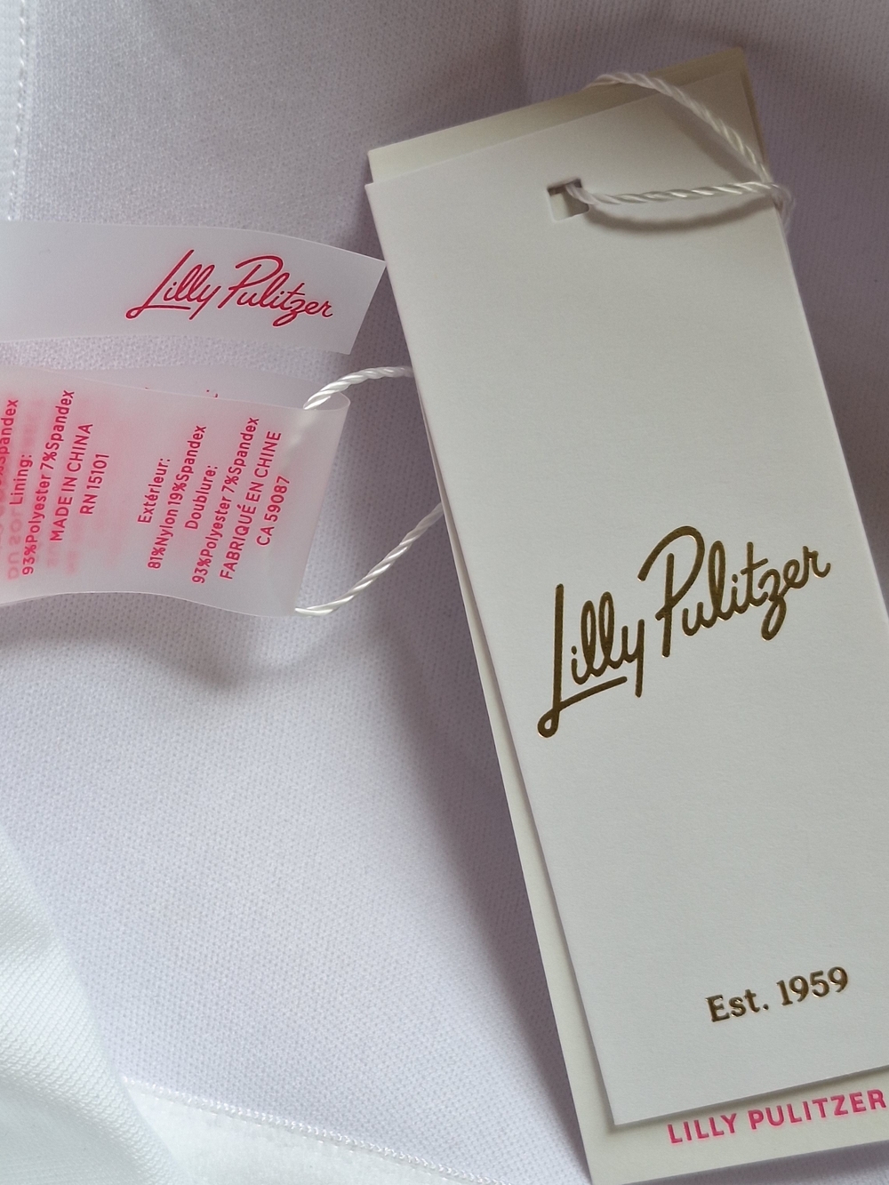 NWT Lilly Pulitzer JYN One-Piece Halter Swimsuit Resort White Classic Elegance - Picture 12 of 14